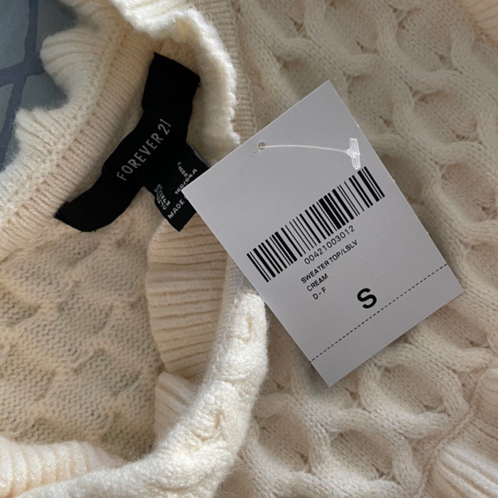 Forever 21 - Ruffle Bib Sweater- Size Small - Picture 3 of 3